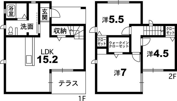 タウンハウスIZUMIの物件間取画像